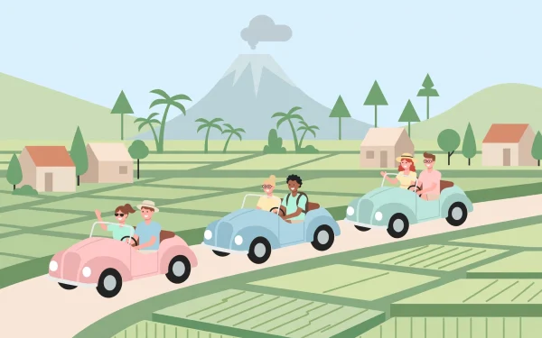 VW Safari Borobudur: Keliling Desa Penyangga dengan Mobil Klasik Atap Terbuka