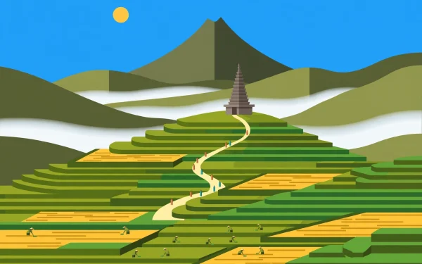 Candi Selogriyo: Candi Hindu di Pelukan Sawah Terasering Lereng Sumbing