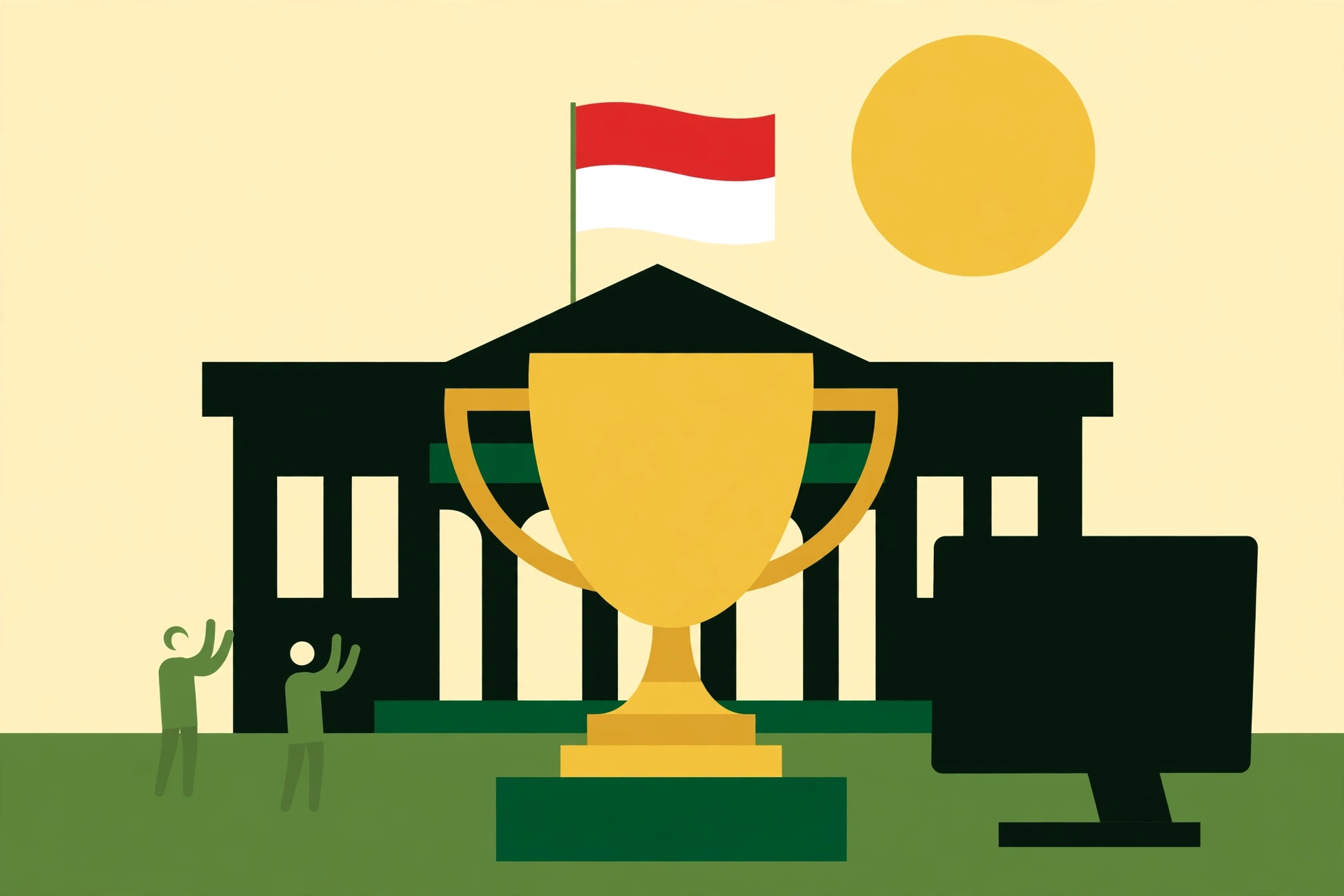 Wali Kota Magelang Damar Prasetyono Raih Penghargaan Inovasi Pelayanan Publik detikJateng-Jogja Awards 2026 1 Ilustrasi trofi penghargaan pelayanan publik Wali Kota Magelang di depan gedung pemerintahan